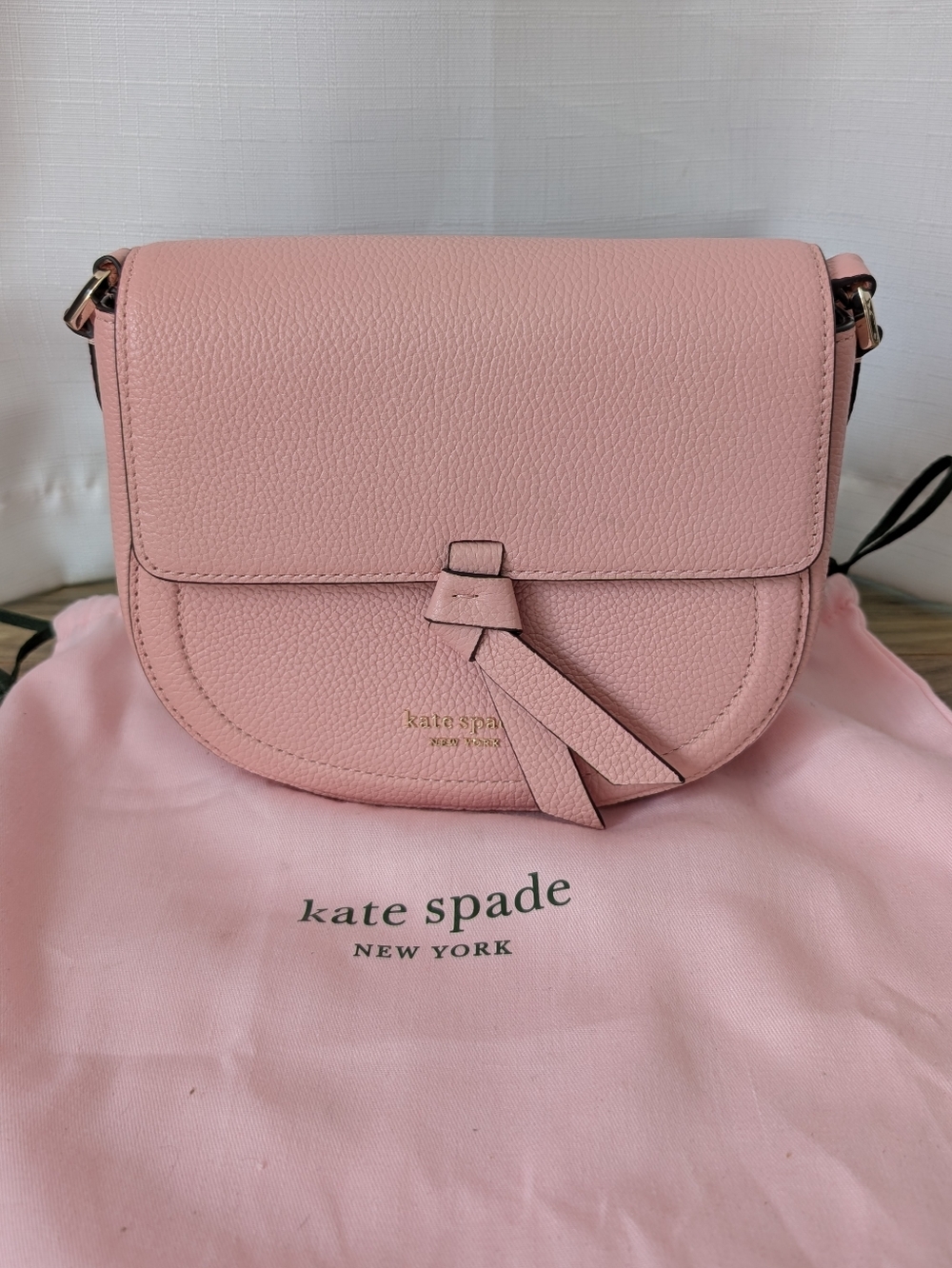 Kate Spade Knott Pink Leather Crossbody Bag READY TO SHIP